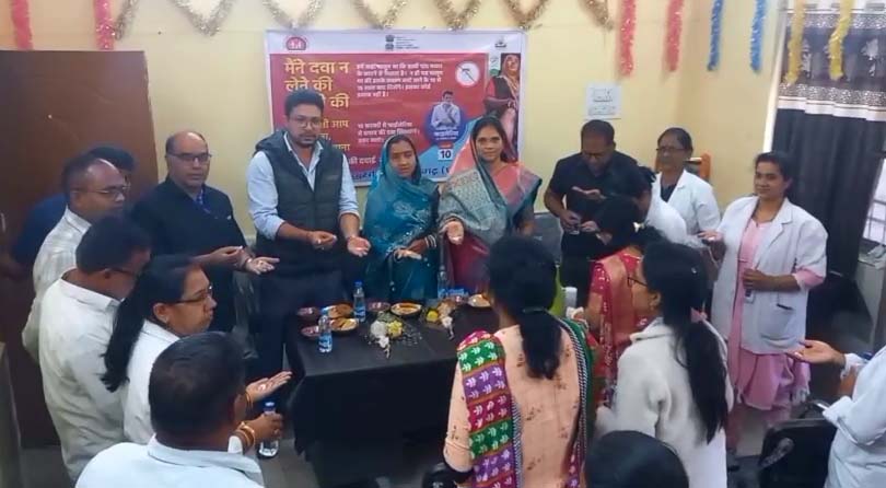 फाइलेरिया के विरुद्ध रायगढ़ की मुहिम: जनपद अध्यक्ष और सरपंच की उपस्थिति में MDA अभियान का शुभारंभ