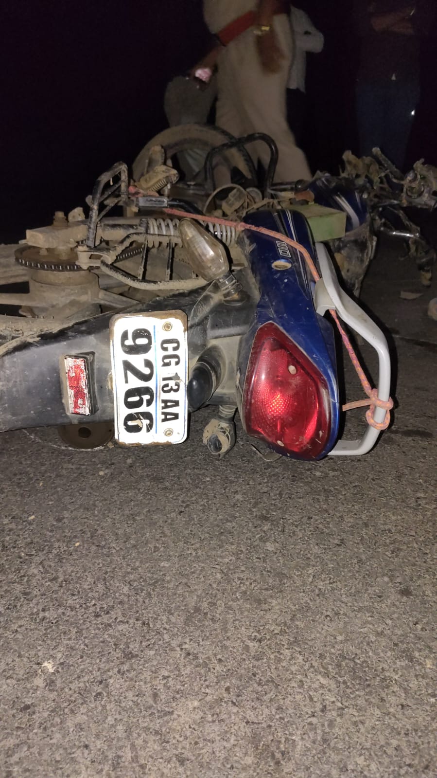 अज्ञात वाहन के टक्कर से बाईक सवार कि मौत, आरोपी वाहन चालक की पतासाजी में जुटी पुलिस