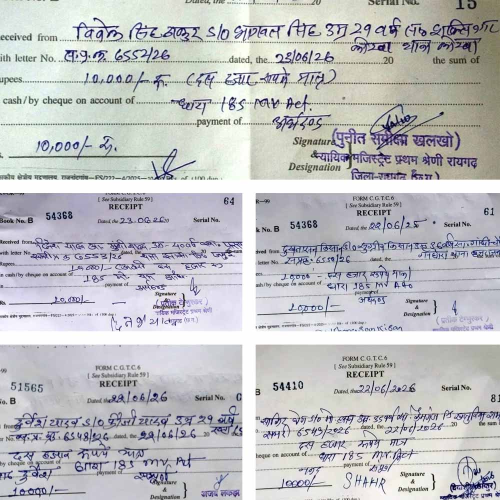 सड़क सुरक्षा अभियान के तहत यातायात पुलिस की बड़ी कार्रवाई, ओडिशा हाईवे पर ब्रीथ एनालाइजर जांच में शराब पीकर वाहन चलाते मिले 5 भारी वाहन चालक