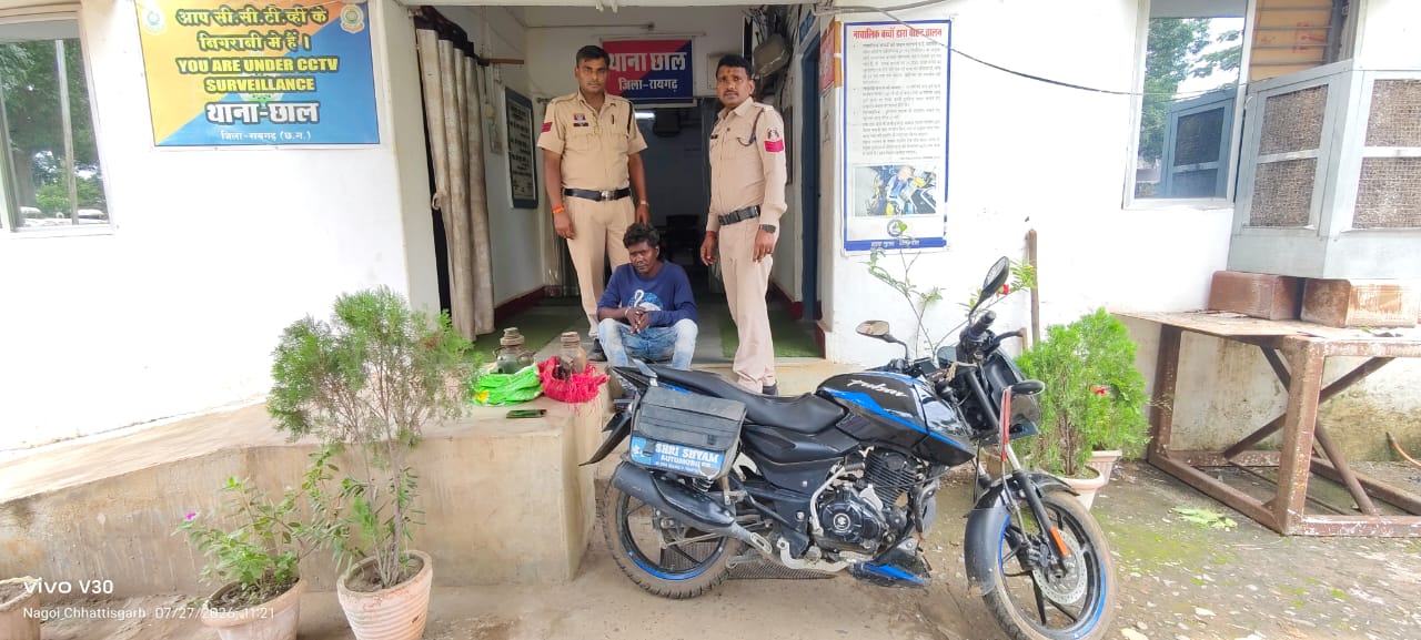 ढाबा और गैरेज से चोरी करने वाला शातिर चोर गिरफ्तार, चोरी का पूरा माल और बाइक बरामद, सीसीटीवी फुटेज और मुखबिर सूचना बनी सफलता की कुंजी