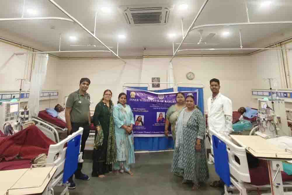 इनर व्हील क्लब रायगढ़ सेंट्रल ने जरूरतमंद मरीज को डायलिसिस, दवा एवं आर्थिक सहायता प्रदान की
