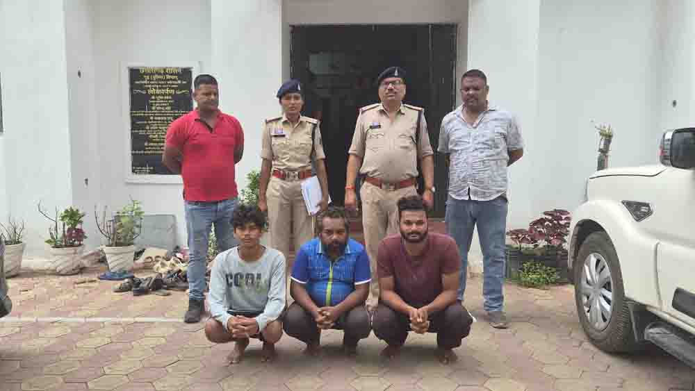 बड़पारा शराब भट्ठी के पास शराब के लिए पैसे मांगकर मारपीट करने वाले 3 आरोपी चंद घंटों में गिरफ्तार, अजमानतीय धाराओं में भेजे गए जेल